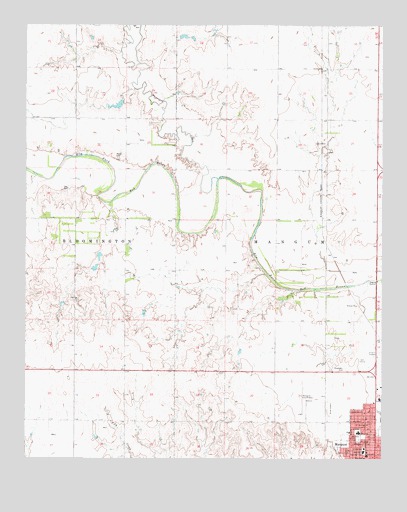 Mangum North, OK USGS Topographic Map