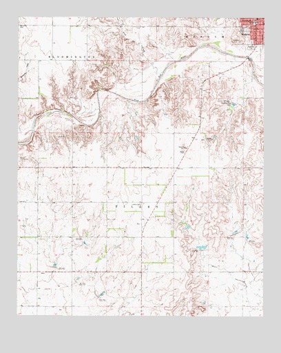 Mangum South, OK USGS Topographic Map