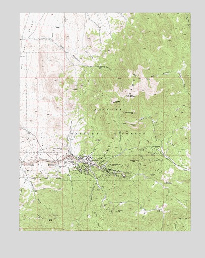 Manhattan, NV USGS Topographic Map