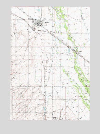 Manhattan, MT USGS Topographic Map