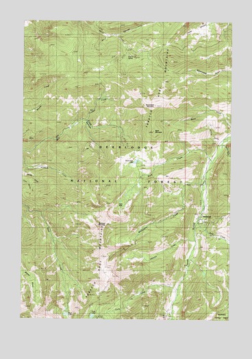 Manhead Mountain, MT USGS Topographic Map