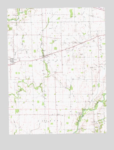 Manilla, IN USGS Topographic Map