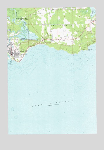 Manistique East, MI USGS Topographic Map