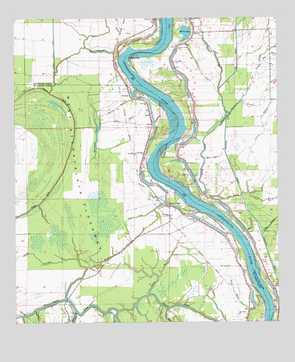 Bayou Current, LA USGS Topographic Map