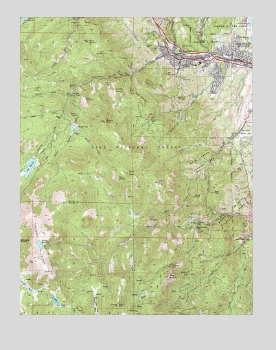 Manitou Springs, CO USGS Topographic Map