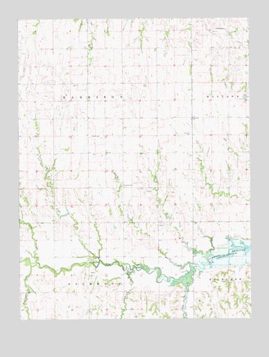Mankato NW, KS USGS Topographic Map