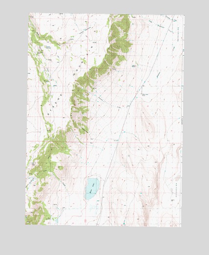 Mann Lake, OR USGS Topographic Map