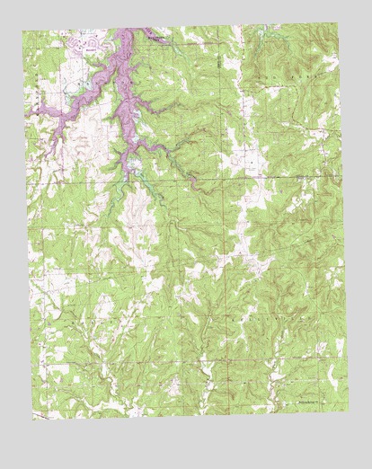 Mannford SE, OK USGS Topographic Map