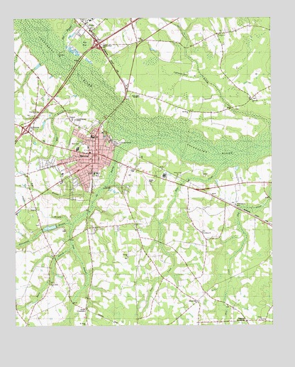 Manning, SC USGS Topographic Map