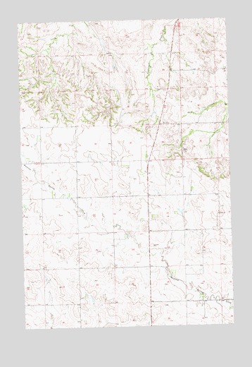 Manning SE, ND USGS Topographic Map