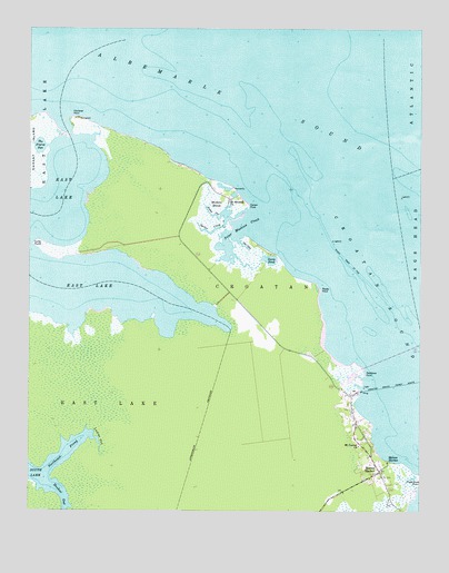 Manns Harbor, NC USGS Topographic Map
