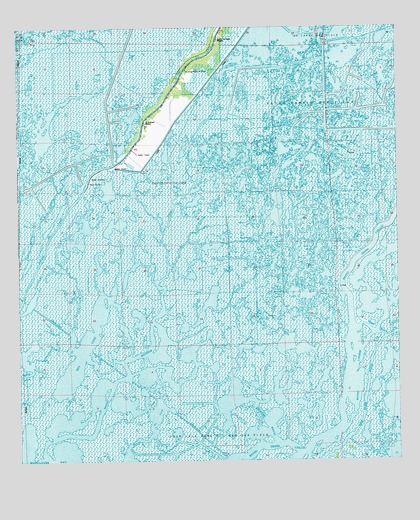 Bayou Sauveur, LA USGS Topographic Map