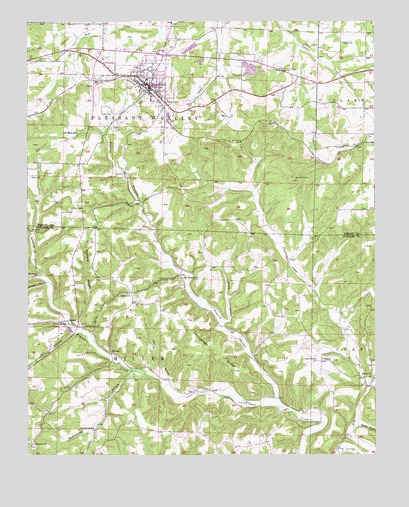 Mansfield, MO USGS Topographic Map