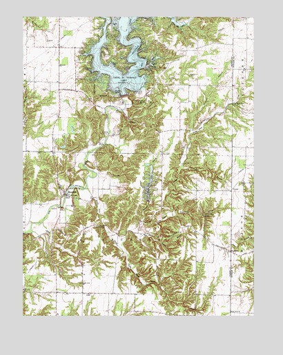 Mansfield, IN USGS Topographic Map