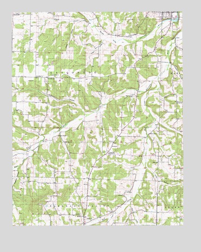 Mansfield NE, MO USGS Topographic Map
