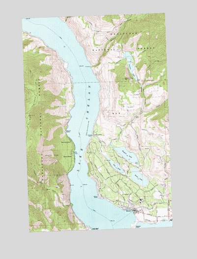 Manson, WA USGS Topographic Map