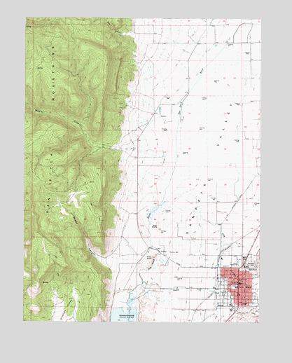Manti, UT USGS Topographic Map
