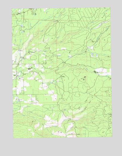 Manton, CA USGS Topographic Map