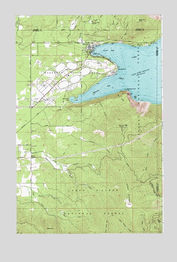 Bayview, ID USGS Topographic Map