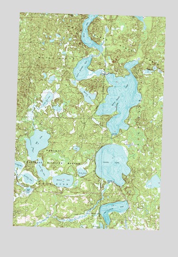 Many Point Lake, MN USGS Topographic Map