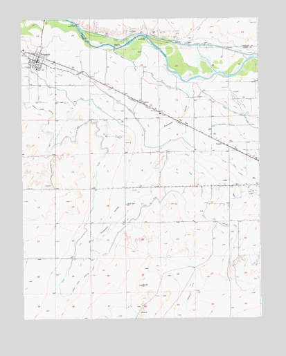 Manzanola, CO USGS Topographic Map