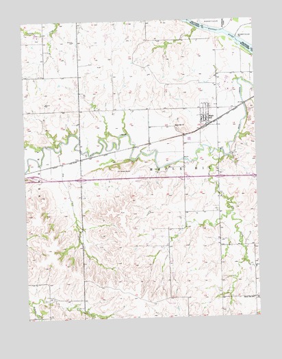 Maple Hill, KS USGS Topographic Map
