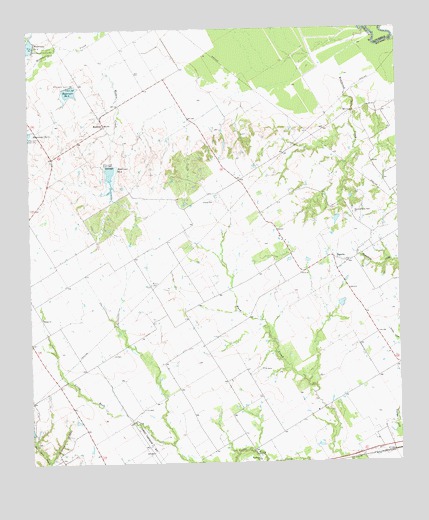 Bazette, TX USGS Topographic Map