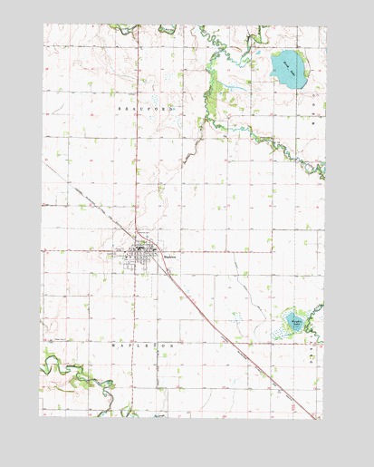 Mapleton, MN USGS Topographic Map