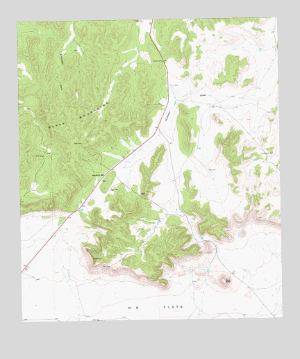 Marathon Gap, TX USGS Topographic Map