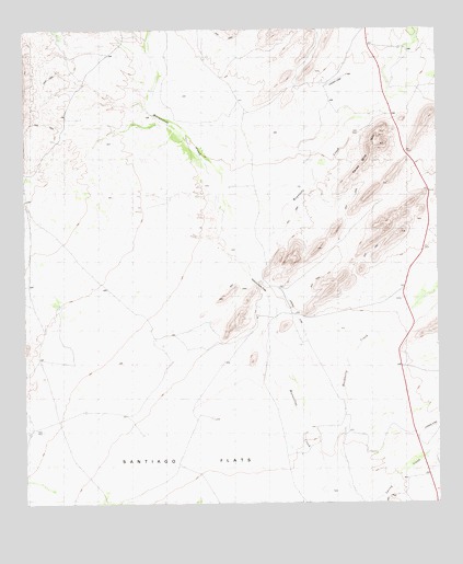 Maravillas Gap, TX USGS Topographic Map