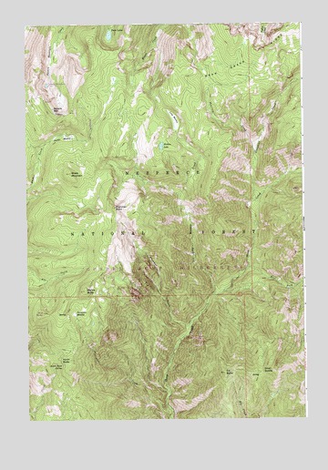 Marble Butte, ID USGS Topographic Map