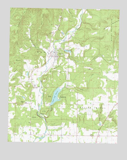 Marble City, OK USGS Topographic Map