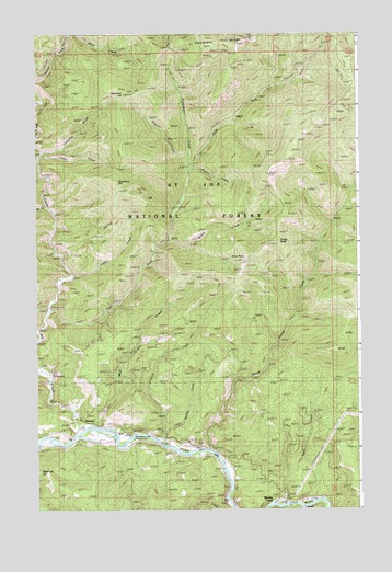 Marble Creek, ID USGS Topographic Map