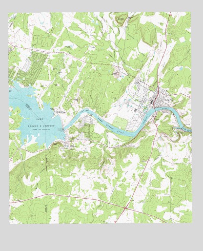 Marble Falls, TX USGS Topographic Map