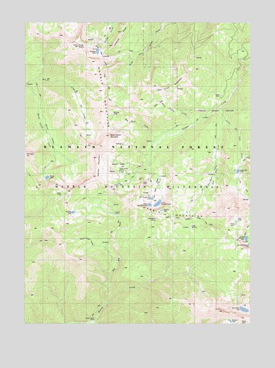 Marble Mountain, CA USGS Topographic Map