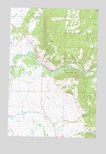 Marcum Mountain, MT USGS Topographic Map