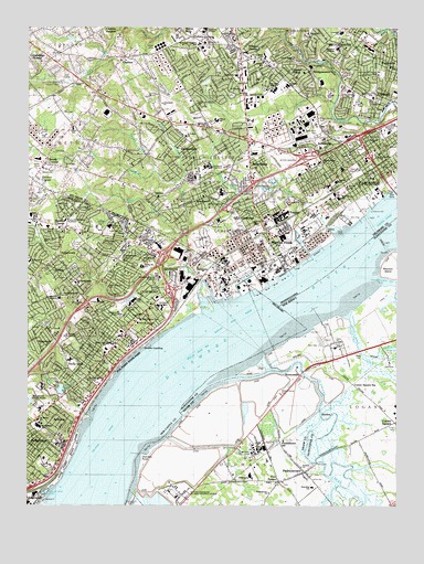 Marcus Hook, PA USGS Topographic Map
