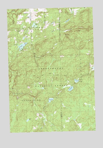Marengo Lake, WI USGS Topographic Map