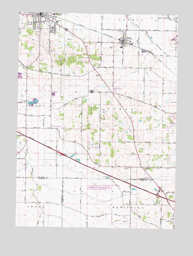 Marengo South, IL USGS Topographic Map