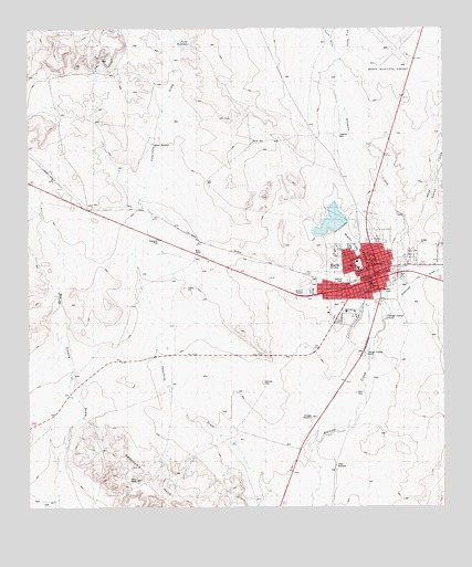 Marfa, TX USGS Topographic Map