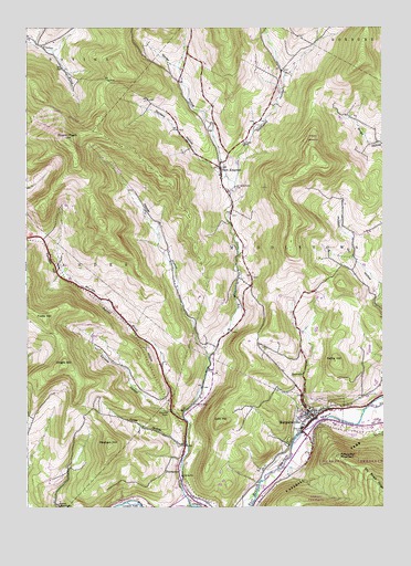 Margaretville, NY USGS Topographic Map