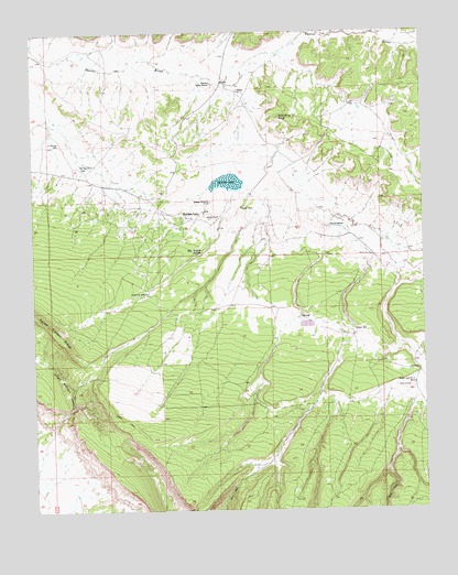 Mariano Lake, NM USGS Topographic Map