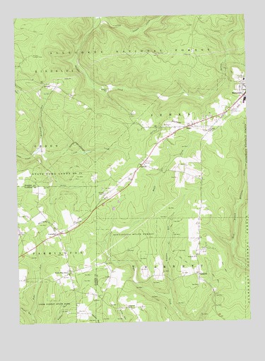 Marienville West, PA USGS Topographic Map