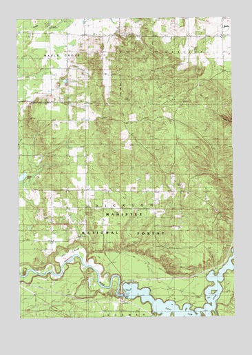 Marilla, MI USGS Topographic Map
