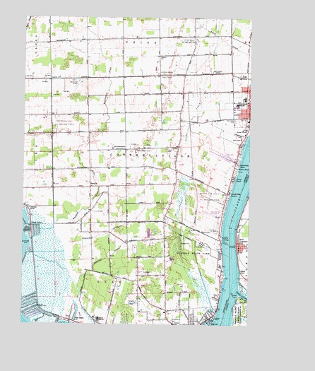 Marine City, MI USGS Topographic Map