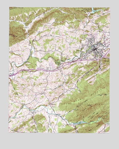 Marion, VA USGS Topographic Map