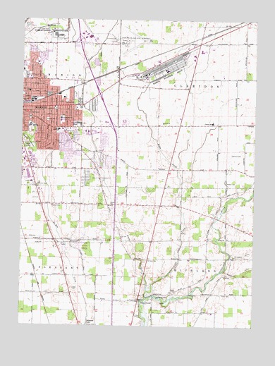 Marion East, OH USGS Topographic Map