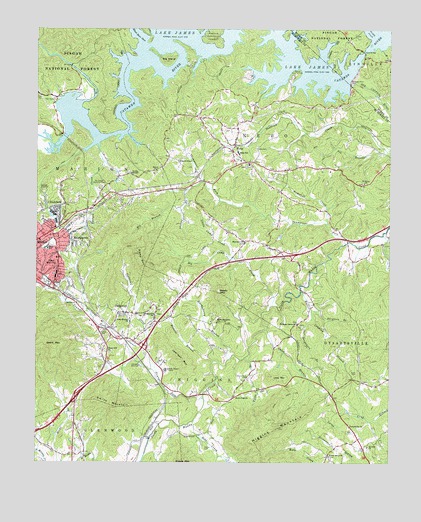 Marion East, NC USGS Topographic Map