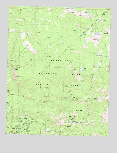 Mariposa Grove, CA USGS Topographic Map
