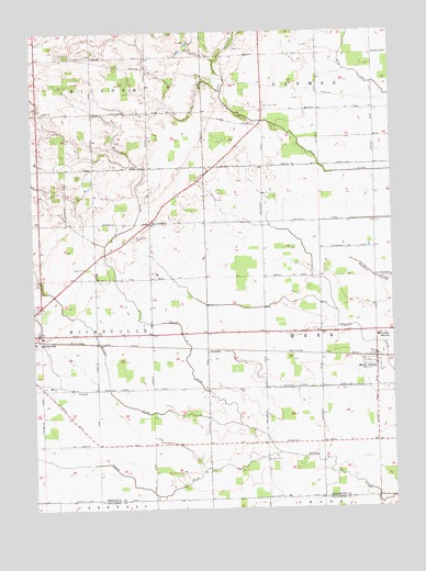 Mark Center, OH USGS Topographic Map